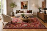 Full room size wool hand knotted Afghan Super Kazak rug 293x202cm Australia