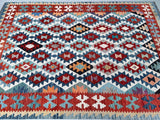 Full Room Size Hand Woven Boho Design Afghan Aryana Kilim Rug Perth