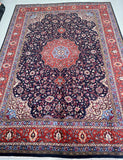 Large room size lambs wool handmade Persian Sarough rug 345x250cm Perth