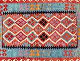 Wool Hand Woven Afghan Aryana Kilim Rug 187x130cm Shoparug