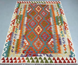 Boho Afghan Aryana Kilim Rug 2x1.5m Australia