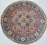 Certified Room Size Handmade Round Rug 100x100cm Australia