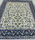 2.5x2m Vintage Persian Nain Rug - shoparug