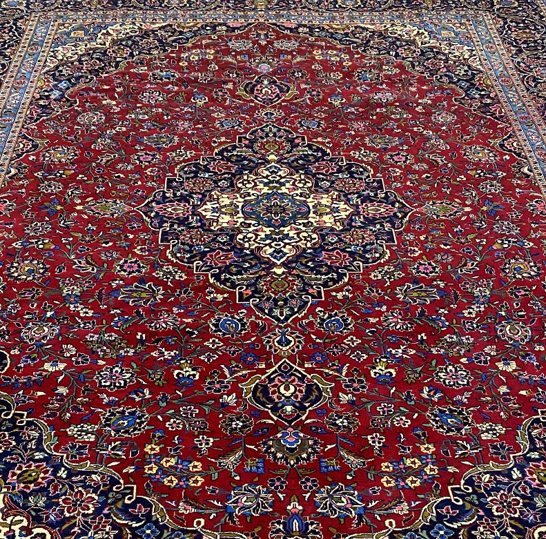 3.8x3m Kashan Persian Rug