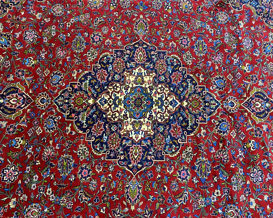 Traditional Persian Kashan Rug 3.8x3m