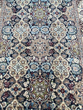2.3x1.3m Silkinlaid Persian Nain Rug