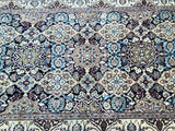 2.3x1.3m Silkinlaid Persian Nain Rug