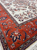 2.4x2m Traditional Sarough Persian Rug