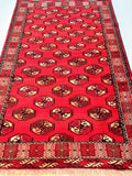2x1.2m Bokhara Design Turkoman Persian Rug