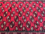 2x1.2m Bokhara Design Turkoman Persian Rug