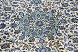 3.8x2.5m Beige Kashan Persian Rug