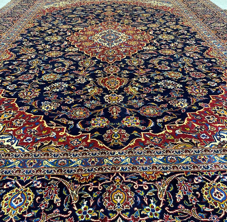 3.7x2.6m Persian Kashan Rug Signed