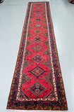 4m Long Nomadic Genuine Handmade Persian Hamedan Hall Runner