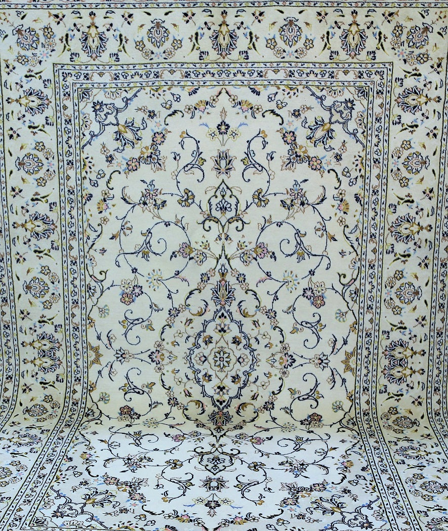 Arabesque Persian Kashan Rug 3x2m
