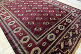 3.8x2.7m Bokhara Design Turkoman Persian Rug