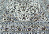 3.5x2.5m Beige Persian Kashan Rug