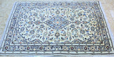 1.6x1m Beige Kashan Persian Rug