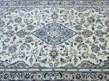 1.6x1m Beige Kashan Persian Rug