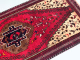 2.25x1m Vintage Persian Balouchi Rug