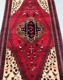 2.25x1m Vintage Persian Balouchi Rug