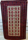 1.5x1m Persian Balouchi Prayer Rug