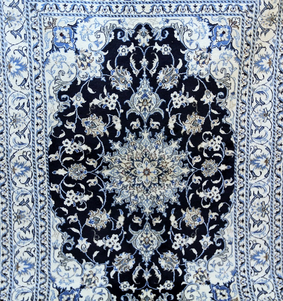 Persian Nain Rug 2x1.5m