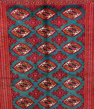 1.9x1.25m Persian Bokhara Turkoman Rug - shoparug