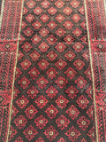 2x1.1m Vintage Persian Balouchi Rug