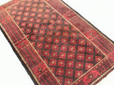 2x1.1m Vintage Persian Balouchi Rug - shoparug