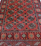 1.5x1.1m Bokhara Turkoman Persian Rug