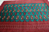3x2m Emerald Turkoman Persian Rug