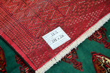 3x2m Emerald Turkoman Persian Rug
