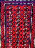 2.3x1.3m Mori Gol Persian Turkoman Rug