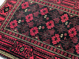 2x1.1m Vintage Balouchi Persian Rug - shoparug