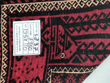 2x1.1m Vintage Balouchi Persian Rug - shoparug