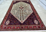 3x2m Vintage Abadeh Persian Rug