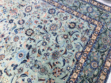 3.7x2.9m Antique Kashan Persian Rug