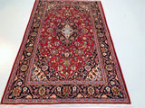 2.2x1.4m Vintage Persian Kashan Rug