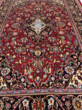 2.2x1.4m Vintage Persian Kashan Rug