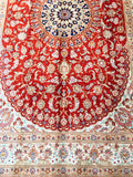 1.6x1m Masterpiece Silk Qom Persian Rug - shoparug