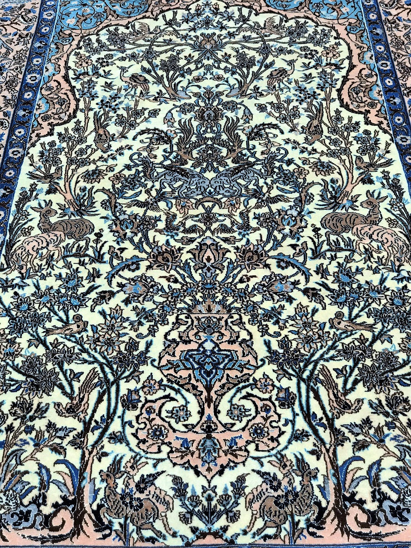 Garden Of Paradise Persian Nain Rug 2.4x1.5m