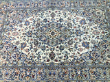 2x1.4m Beige Persian Kashan Rug - shoparug
