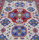 3x2.5m Tribal Kazak Afghan Rug