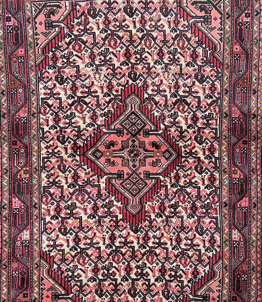 1.5x1m Vintage Persian Tajabad Rug