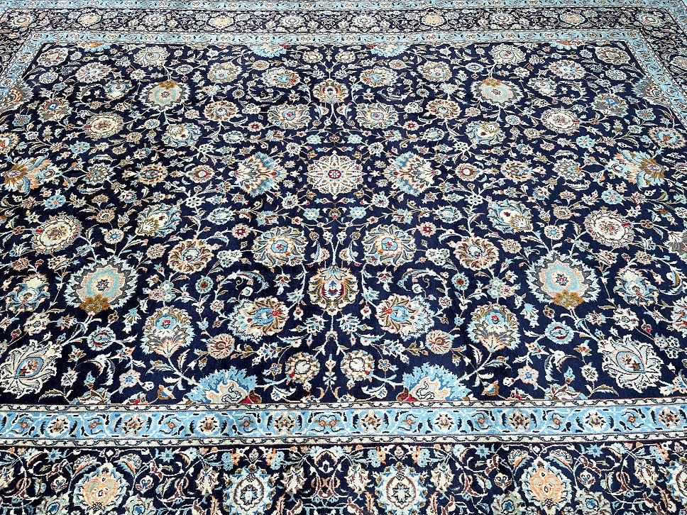 4.5x3.3m Kashan Persian Rug
