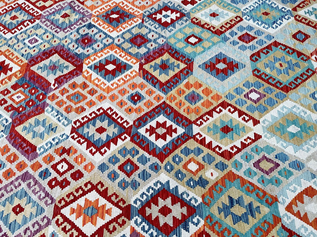 Waziri Rug Boho Afghan Waziri Kilim Rug 2.9x2.5m | shoparug