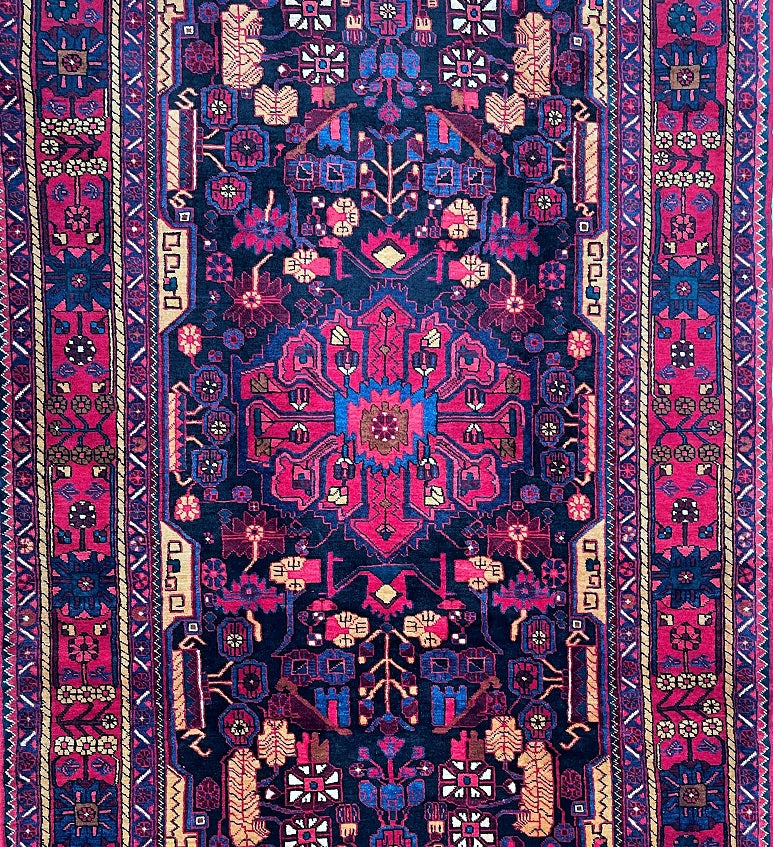 3x1.65m Vintage Persian Nahavand Rug