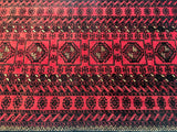 2x1m Vintage Balouchi Persian rug - shoparug