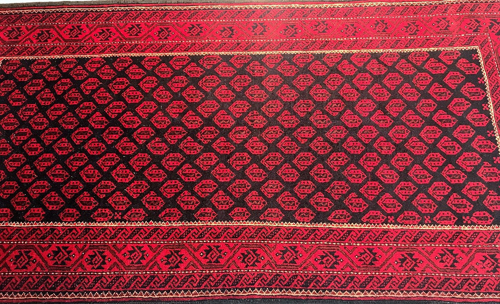 2.1x1.1m Paisley Design Balouchi rug