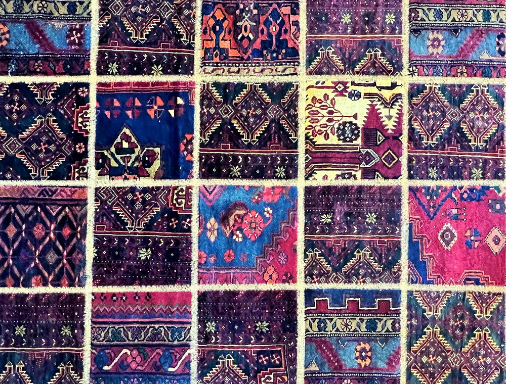 Patch Work Persian Rug 2.1x1.5m